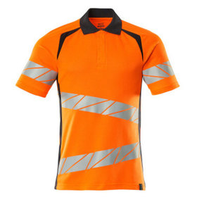 MASCOT® - Polo-Shirt ACCELERATE SAFE, hi-vis Orange/Schwarzblau, Größe M-ONE