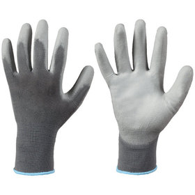 strongHand® - Handschuh TOUCH SHENZHEN 0715, grau/grau, Größe 10H