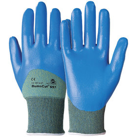 KCL - Schnittschutzhandschuh DumoCut® 657, Kat. II, grün/blau, Größe 7