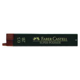 Faber-Castell - Feinmine Super Polymer, 2B, 0,5mm, Pck=12 Stück, 120502