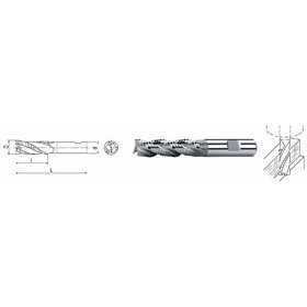 ELMAG - HSS Co8-Schaft-Schlichtfräser DIN 844 ø6,0mm lang