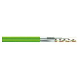 homeway - Hybridkabel Cat7/Koax FRNC RAL6018 TR350m