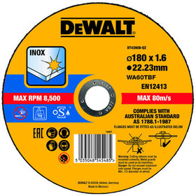 DeWALT - Trennscheibe Edelstahl flach 180x1,6mm
