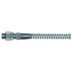 RIEGLER® - Gerade Einschraubverschraubung, Knickschutzfeder drehbar G 1/4" A, SW12