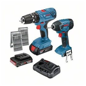 Bosch - Akku-Schlagbohrschrauber GSB 18V-21, mit 2 x 2.0 Ah Li-Ion Akku, L-BOXX (06019H1107)