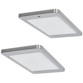 Brinkdöpke - 2er-Set LED Leuchte KYRA 2x4,8W, Edelstahl-Optik, 3500K warmweiß