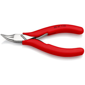 KNIPEX® - Elektronik-Greifzange mit Mehrkomponenten-Hüllen 115 mm 3541115