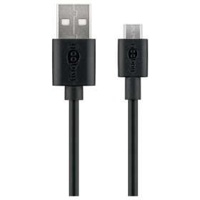 goobay® - USB-Kabel 1m USB-A USB-MicroB Steck 4p 2p
