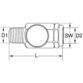 KSTOOLS® - 1/4" Messing-Druckluft-Regulierer, 11x13mm