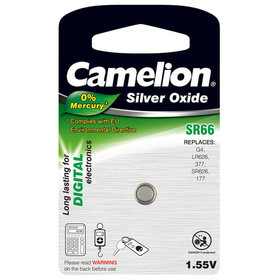 Camelion® - Silberoxid-Knopfzelle, 21 mAh, SR66, 6,75 mm