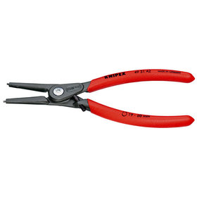 KNIPEX® - Präzisions-Sicherungsringzange für Außenringe auf Wellen mit Überdehnungsschutz grau atramentiert, mit rutschhemmendem Kunststoff überzogen 180 mm 4931A2