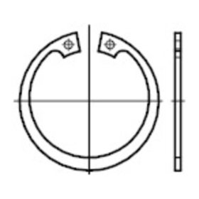 Sicherungsringe für Bohrungen, DIN 472 Federstahl ø110 x 4mm