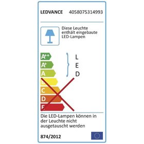 LEDVANCE - LED-Sensorleuchte 24W 4000K 1920lm ws mt Konv IP44 Ø400mm Kst_opal