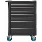 HAZET - Werkstattwagen Assistent 179N-7-RAL9005, Schubladen, flach: 5 x 81 x 522 x 398mm, Schubladen, hoch: 2 x 166 x 522 x 398mm