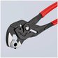 KNIPEX® - Zangenschlüssel Zange und Schraubenschlüssel in einem Werkzeug grau atramentiert, mit rutschhemmendem Kunststoff überzogen 300 mm 8601300