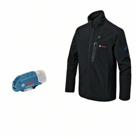 Bosch - Beheizbare Jacke GHJ 12+18V XA, Akkuadapter GAA 12V-21 Professional, Größe M (06188000DY)