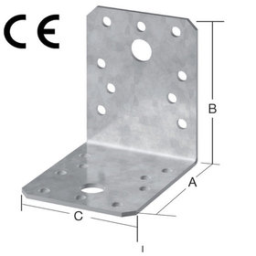 Vormann - Winkelverbinder Stahl sendverz. 50 x 50 x 35mm mit CE? Ja