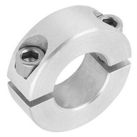 KIPP - KLEMMRING GETEILT, D1=5, D2=16, B=9, ALUMINIUM BLANK