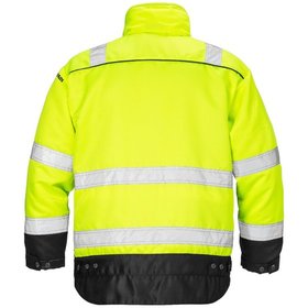 KANSAS® - Warnschutz-Pilotenjacke 444, warngelb/schwarz, Größe L