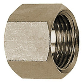 RIEGLER® - Sechskant Überwurmutter MS vernickelt G1/8" für Tülle LW4/LW6 Länge 13mm SW14