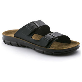 BIRKENSTOCK® - Sandale Bilbao, Birko-Flor, schwarz, Weite schmal, Größe 40