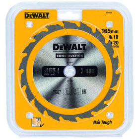 DeWALT - Kreissägeblatt für Handkreissägen ø165 x 20mm 18WZ