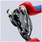 KNIPEX® - Drahtseilschere für Reifencord brüniert, mit Mehrkomponenten-Hüllen 160 mm 9562160TC