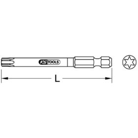 KSTOOLS® - 1/4" TORSIONpower Bit Torx, 75mm, T10