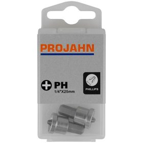 PROJAHN - 1/4" Schraubvorsatz L25mm PH Nr 2 Tiefenstopp 2-teilig