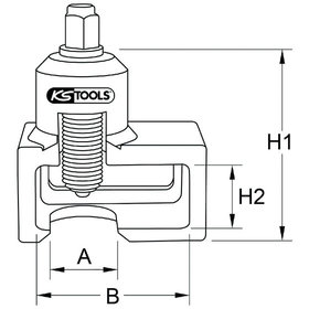 KSTOOLS® - Kugelgelenk-Ausdrücker für Volvo, 85,0mm