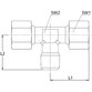 RIEGLER® - T-Einschraubverschraubung, R 1/2" A, Rohr-Außen-Ø 15, Stahl verzinkt