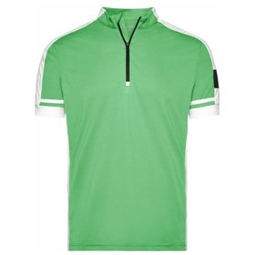 James & Nicholson - Herren Rad-Shirt Cooldry® JN452, grün, Größe L