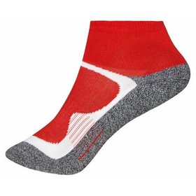 James & Nicholson - Kurze Sportsocken Cooldry® JN210, rot, Größe 39-41