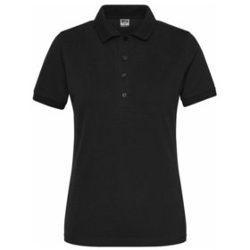 James & Nicholson - Damen Bio Workwear Poloshirt Stretch JN1805, schwarz, Größe XXL