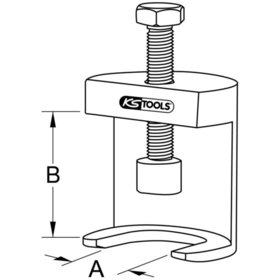 KSTOOLS® - Universal Scheibenwischarm-Abzieher mit Abziehgabel, M8x23