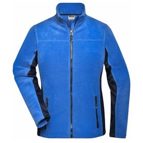 James & Nicholson - Damen Arbeits Fleecejacke JN841, königs-blau/navy-blau, Größe 3XL