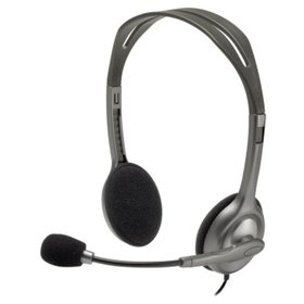 logitech® - Headset H110 981-000271 Stereo USB silber