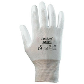 Ansell® - Handschuh SensiLite 48-100, Größe 10, weiß, teilbis