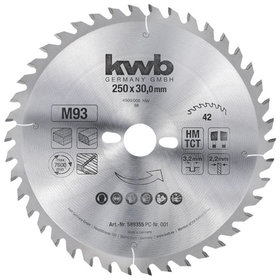 kwb - Spanplatten-Kreissägeblätter ***** ø250 x 30mm, 42Z