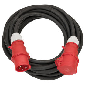 brennenstuhl® - CEE Verlängerungskabel IP44 (25m Kabel, H07RN-F 5G6,0, 400V/32A 5-polig mit CEE Stecker und Kupplung) schwarz