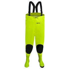 Dönges - Wathose Hi-Vis mit S5 Sicherheitsstiefel, Größe 43