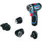 Bosch - Akku-Bohrschrauber GSR 12V-35 FC, mit 2 x 3.0 Ah Li-Ion Akku, 4 Aufsätze, L-BOXX (06019H3000)