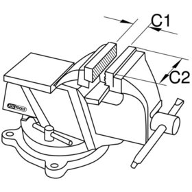 KSTOOLS® - BRONZEplus Parallel-Schraubstock 130mm