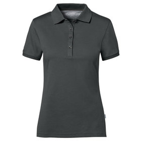 HAKRO - Cotton Tec® Damen Poloshirt 214, anthrazit, Größe M