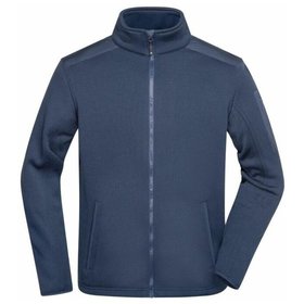 James & Nicholson - Herren Strick Fleecejacke JN591, navy-blau, Größe 3XL