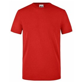 James & Nicholson - Herren Work T-Shirt JN838, rot, Größe L