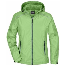 James & Nicholson - Damen Regenjacke JN1117, grün/navy-blau, Größe XXL