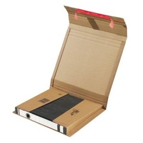 ColomPac® - Ordnerversandverpackung,  A4, 320x290x35-80mm, braun, Selbstklebeverschluss