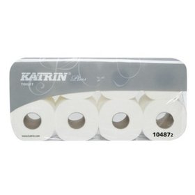 KATRIN® - Toilettenpapier Plus, weiß,3-lagig Tissue, Pck=8x250Blatt, 104872
