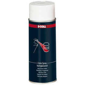 E-COLL - Buntlack Colorspray hochglänzend Alkydharz 400ml Spraydose reinweiß